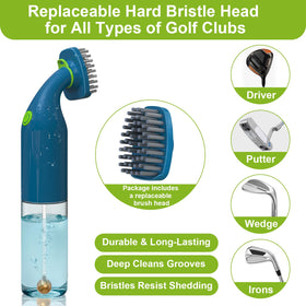 Kiss Core golf bag clip attachment—magnetic clip keeps brush within reach on the go.