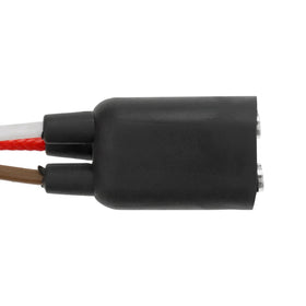 Coil in installation-ready state with connectors