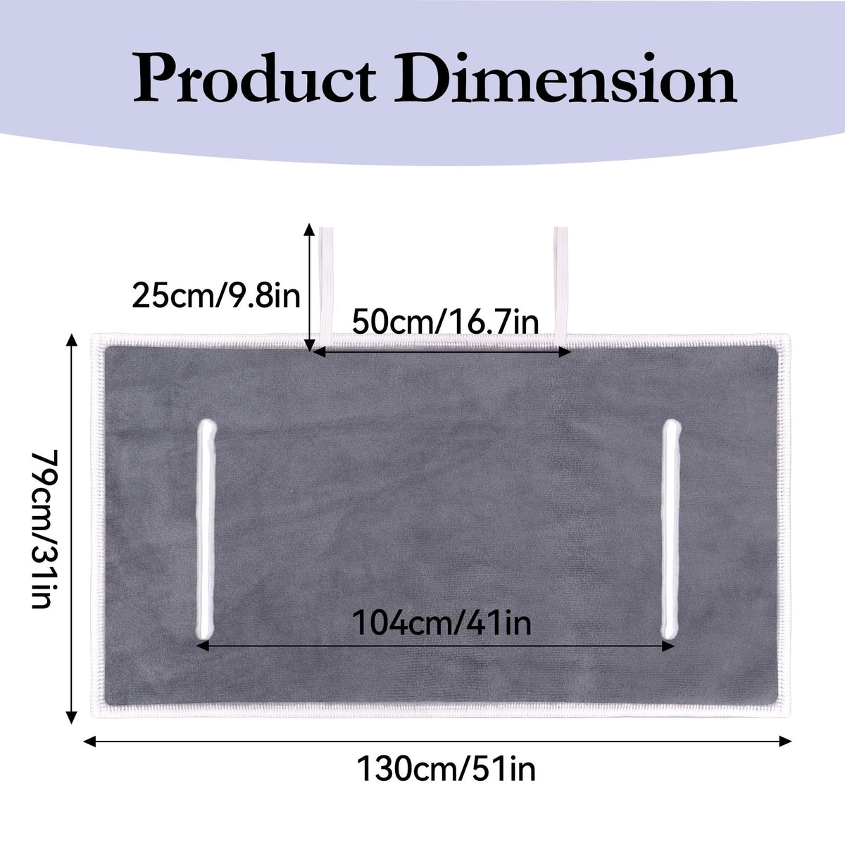 Klmnop dark-grey microfiber seat towel provides cooling comfort and easy cleaning.