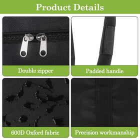 Klmnop waterproof 600D Oxford fabric shields gear from rain and dirt