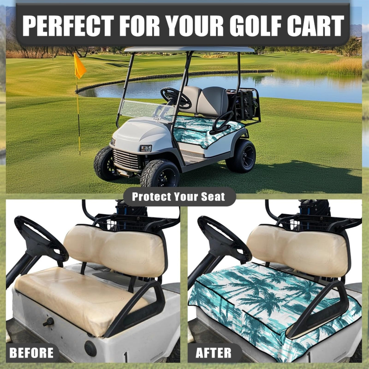 Knextrepoy all-weather protection shields seats in rain or sun.