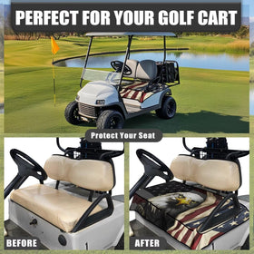 Knextrepoy universal-fit seat cover for two-seat golf carts