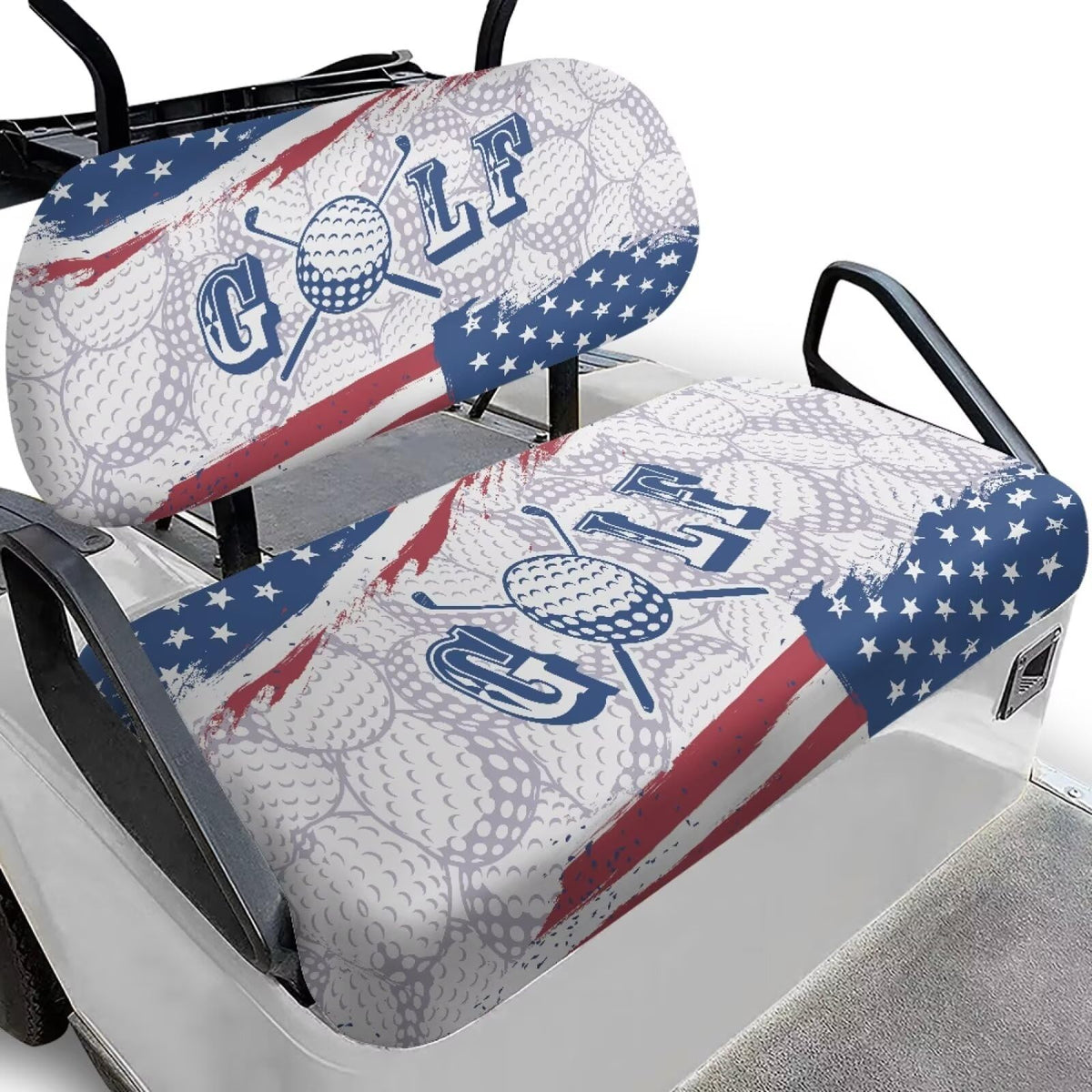Knextrepoy American flag golf ball design adds patriotic flair to your golf cart.