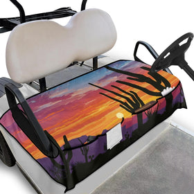 Knextrepoy Arizona cactus golf cart seat cover with four pockets for accessories