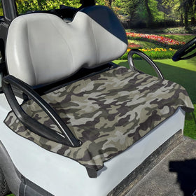 Knextrepoy army green camo seat cover for two seats, warm and protective.