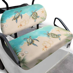 Knextrepoy Beach Turtle backrest cover for golf carts, adds comfort and seat protection.