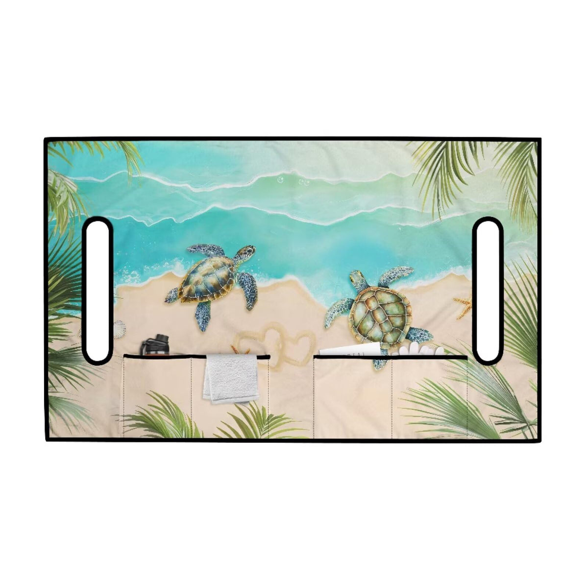 Knextrepoy Beach Turtle seat cover is machine washable for simple cleanup.