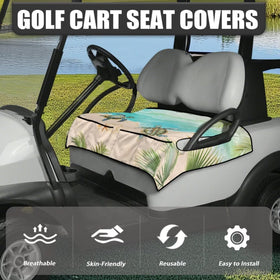 Knextrepoy Beach Turtle seat cover shows soft towel fabric for comfortable rides.
