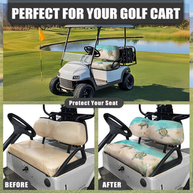Knextrepoy Beach Turtle universal fit confirms compatibility with most golf carts.