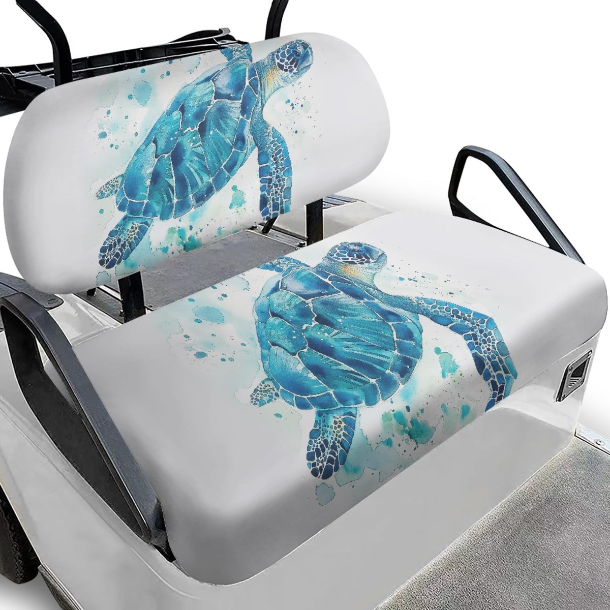Knextrepoy Blue Sea Turtle front seat cover boosts comfort and style