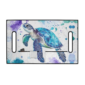 Knextrepoy Blue Sea Turtle seat cover with four front pockets for easy organization