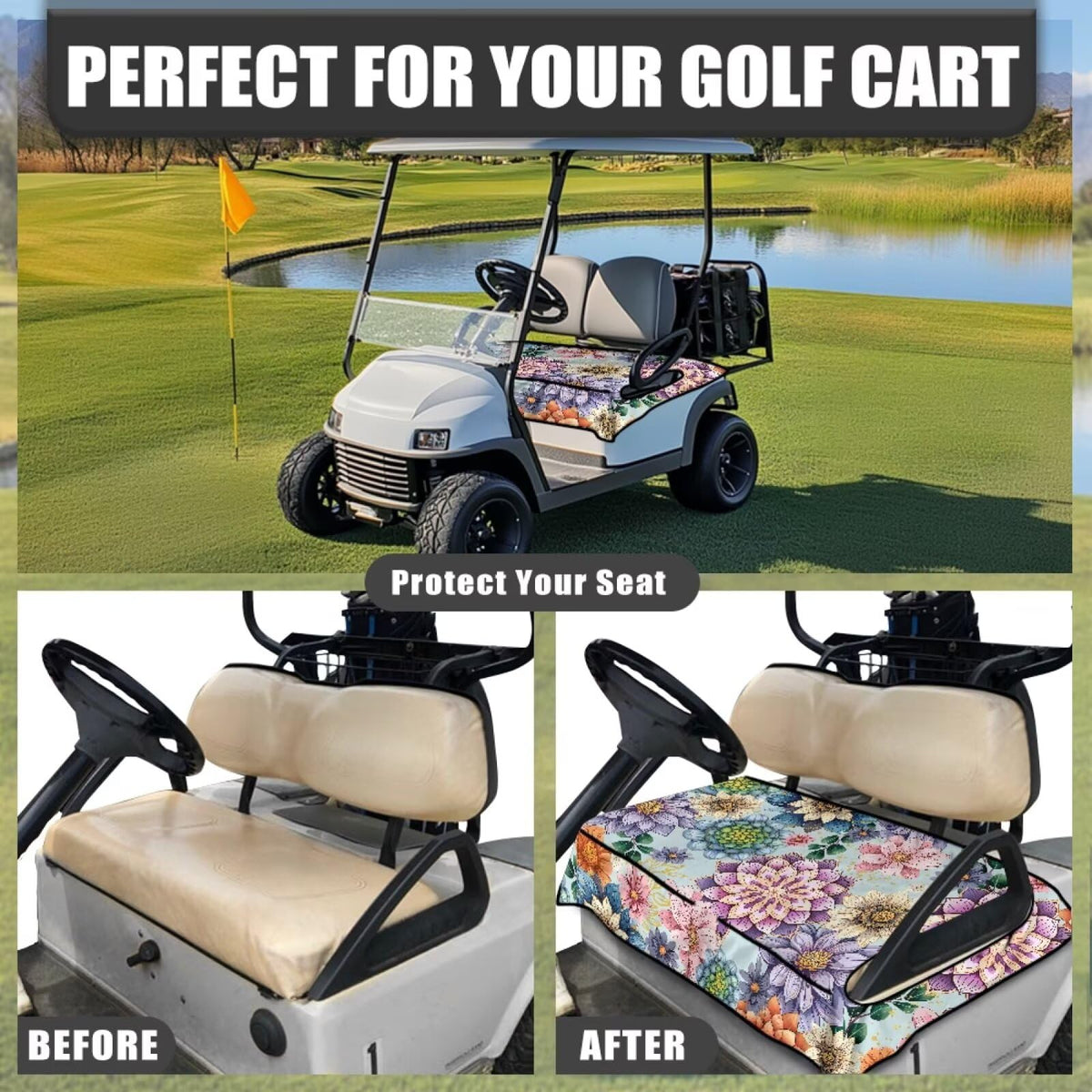 Seat cover front pockets from Knextrepoy for easy storage of small items