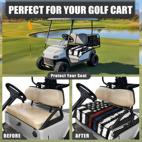 Knextrepoy breathable knitted fabric keeps you cool and seat clean during rounds.