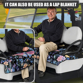 Knextrepoy butterfly seat blanket universal fit for two-person golf carts.