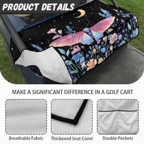 Simple one-step installation fits most two-person seats.