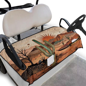 Knextrepoy desert cactus seat cover for 2-seat golf carts keeps seats clean and protects from wear.