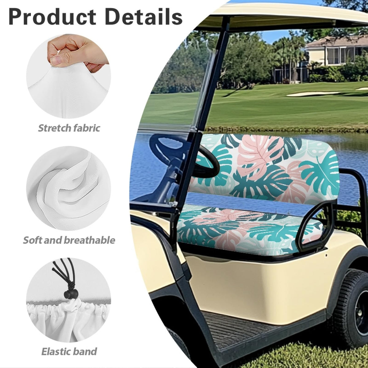 Knextrepoy durable soft material seat cover cushions hot days with breathable fabric.