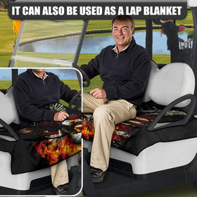 Knextrepoy Eagle seat cover with 4 pockets keeps essentials organized.