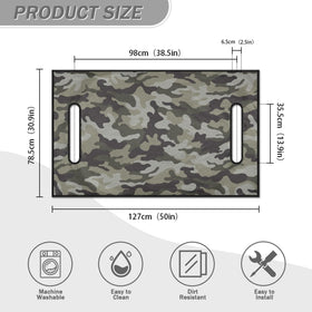 Knextrepoy easy-install golf cart seat cover with handles cutouts.