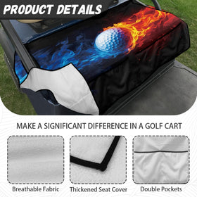 Knextrepoy Fire machine-washable seat cover for fast cleaning and refresh