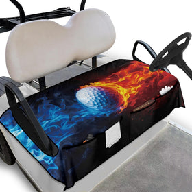 Knextrepoy Fire 2-seat golf cart seat cover fits Club Car for comfortable seating