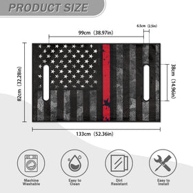 Knextrepoy firefighter flags seat cover vibrant patterns upgrade cart style.