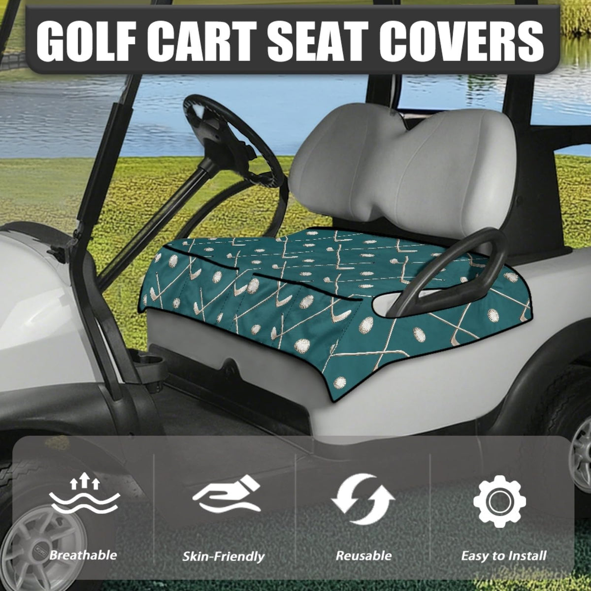 Knextrepoy seat blanket with four pockets for sunglasses and bottle storage