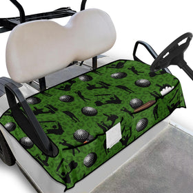 Knextrepoy golf cart seat cover with pockets keeps essentials organized.