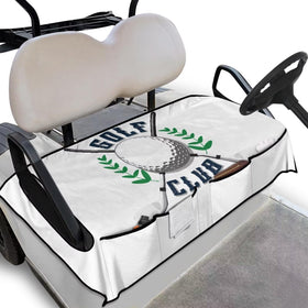 Knextrepoy golf cart seat cover with storage bag showing organized front pockets