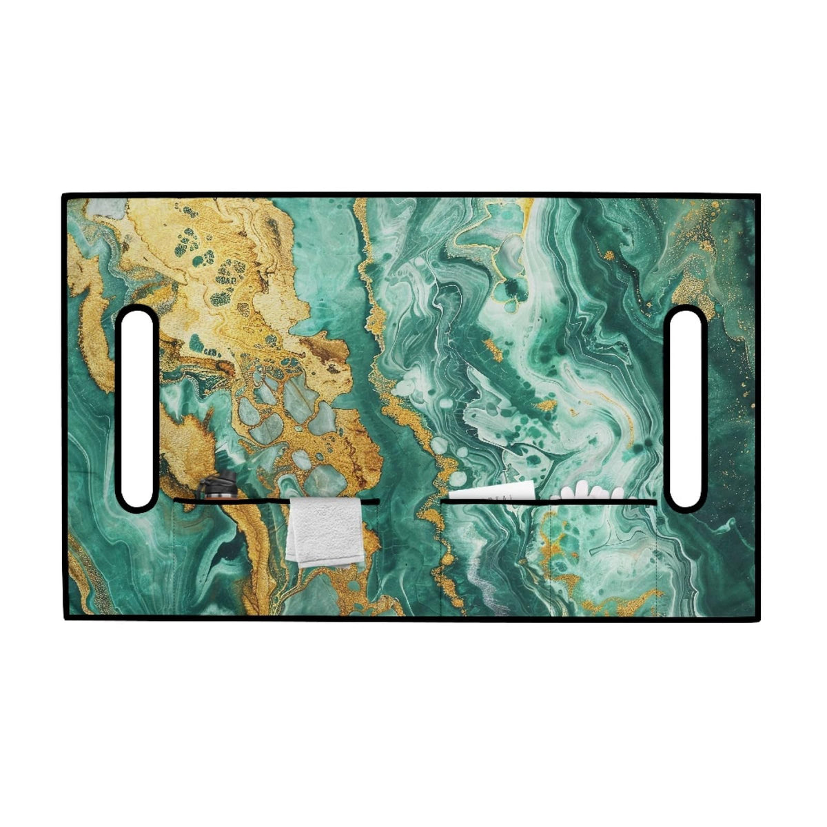 Knextrepoy green marble blanket-style seat cover adds style during travel
