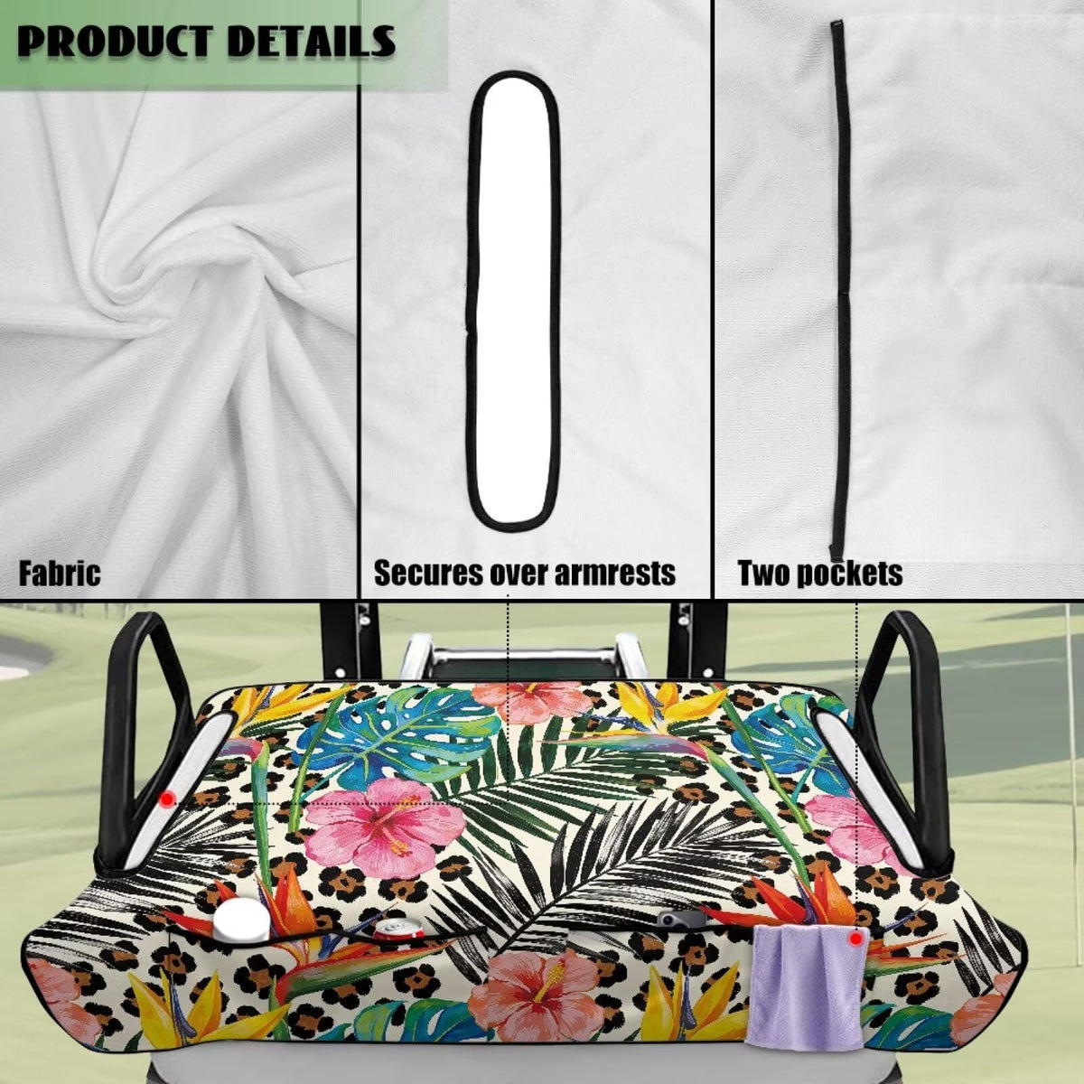 Knextrepoy machine-washable seat cover for easy cleaning after rounds