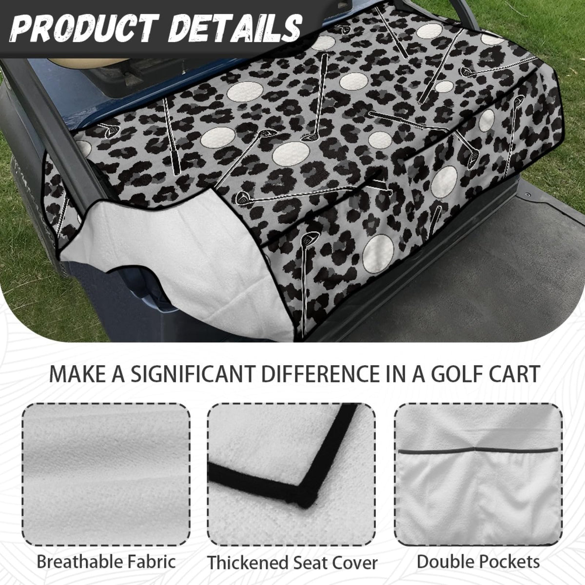 Knextrepoy machine washable seat cover for easy cleaning after rounds
