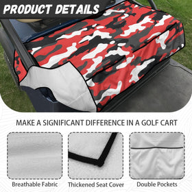 Front pockets store sunglasses, towels, and water bottles for quick access.