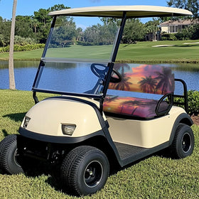 Knextrepoy palm tree bench seat cover protects the bench while maintaining comfort
