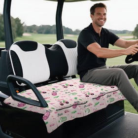 Knextrepoy pink golf cart seat cover washable protection against dirt and sweat
