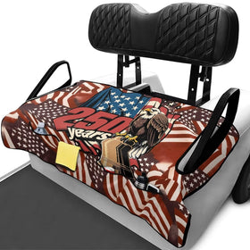 Knextrepoy seat blanket with pockets keeps sunglasses and gear organized during rounds