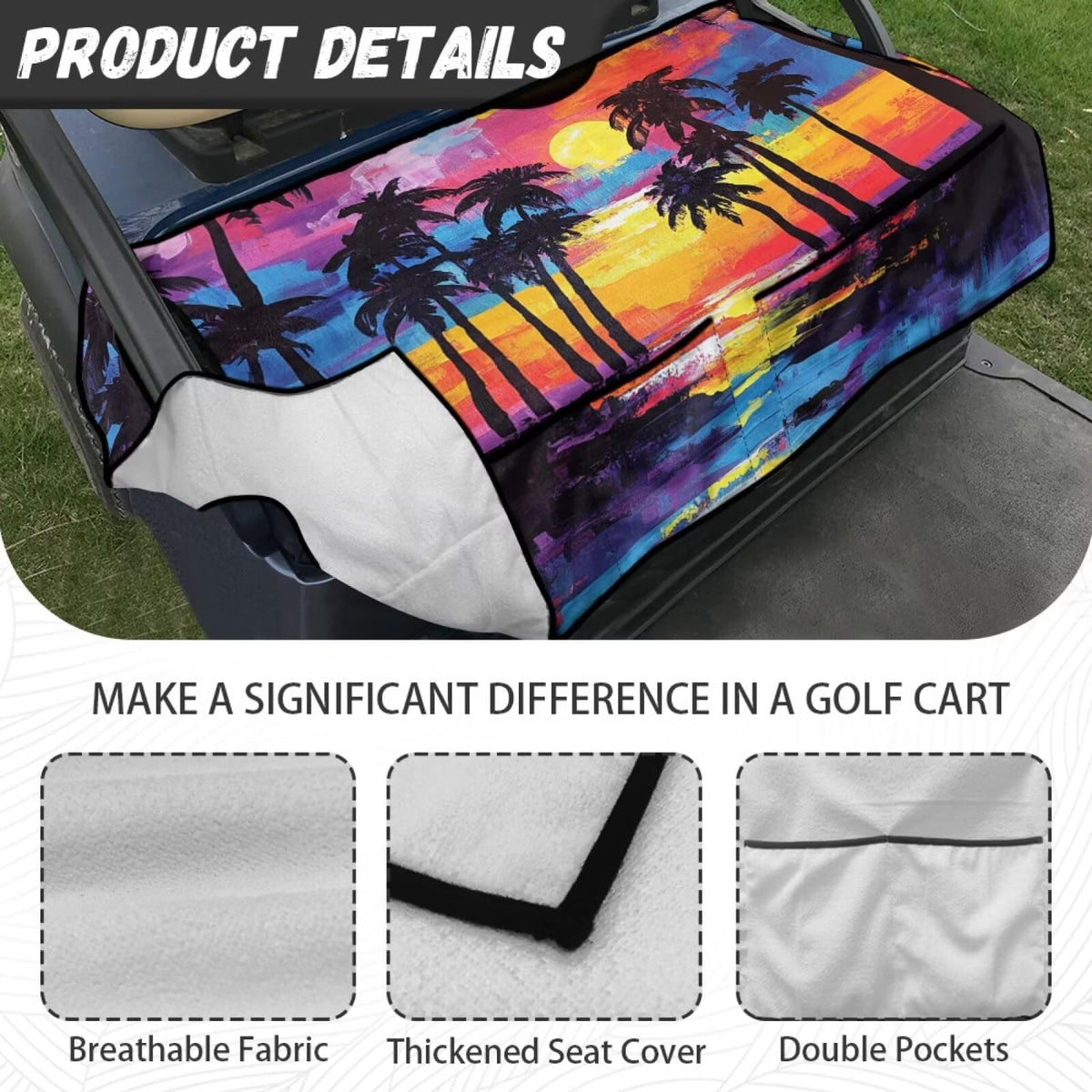 Knextrepoy breathable knitted towel fabric ensures cool, comfortable seating.