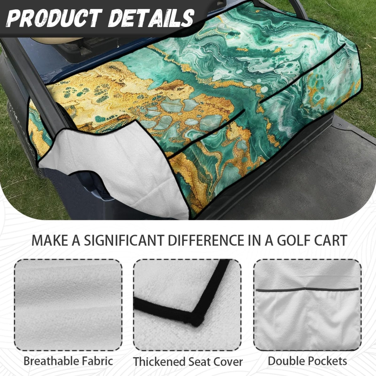 Knextrepoy easy-install seat cover aligned with armrest hole in one step