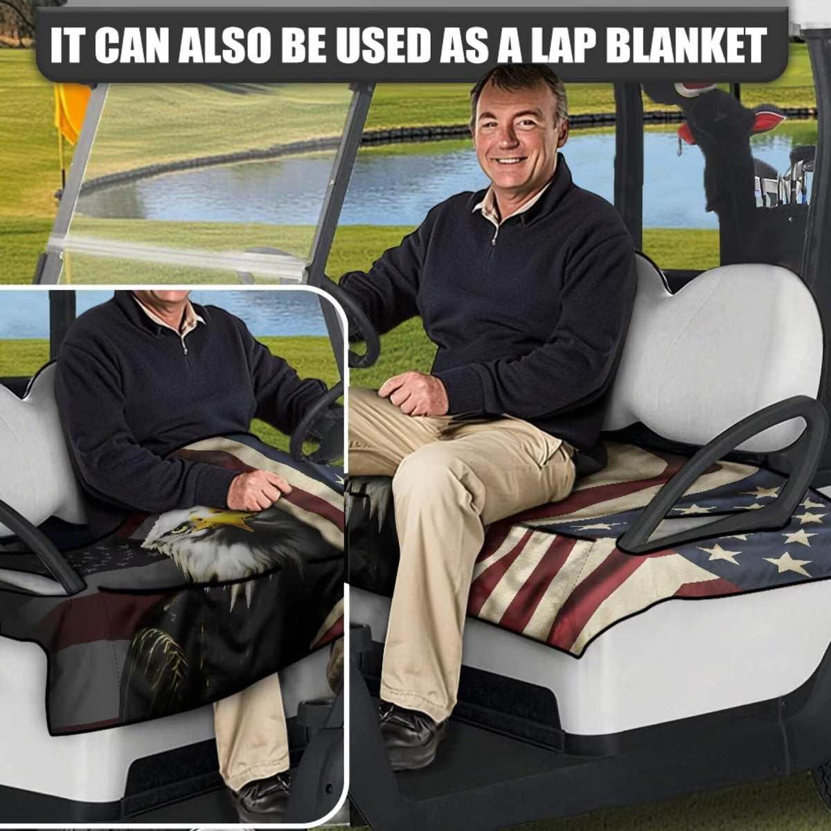 Easy installation with pre-cut armrest holes for this seat cover