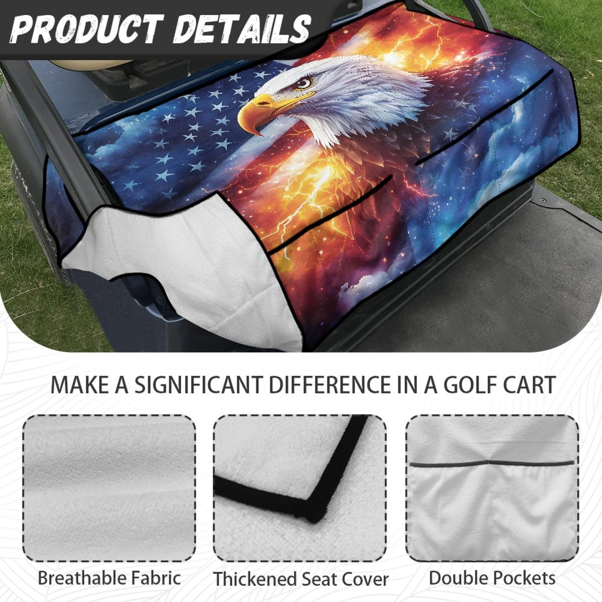 Knextrepoy seat cover installs in one step.
