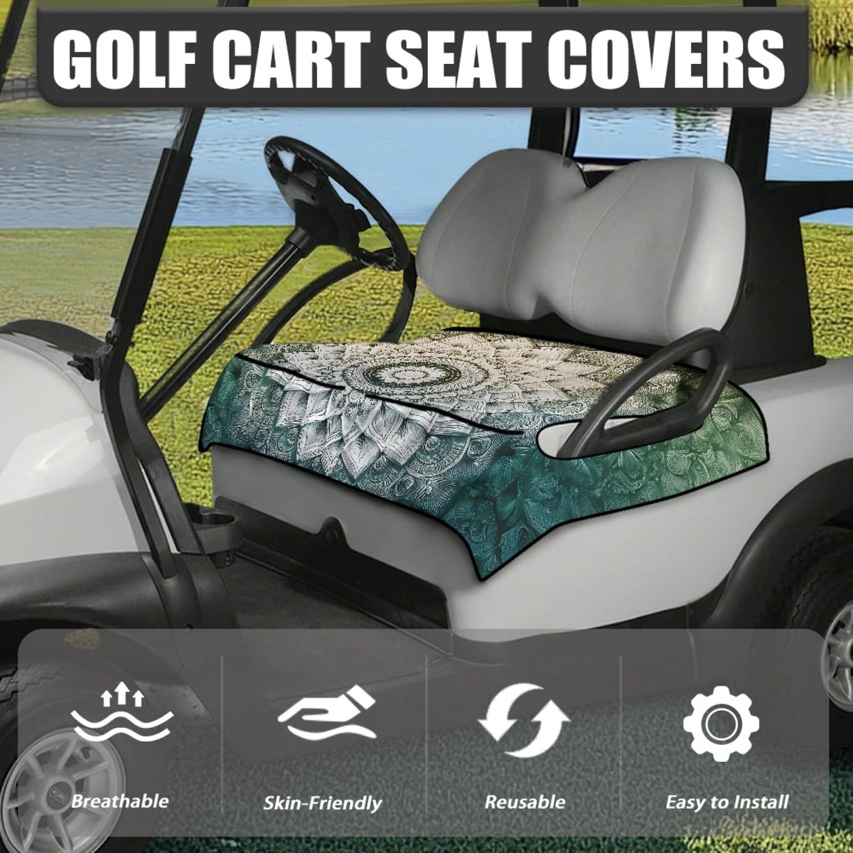 Knextrepoy seat cover pocket design keeps sunglasses and towels organized