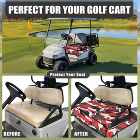Non-slip underside keeps the cover in place for a tidy cart.