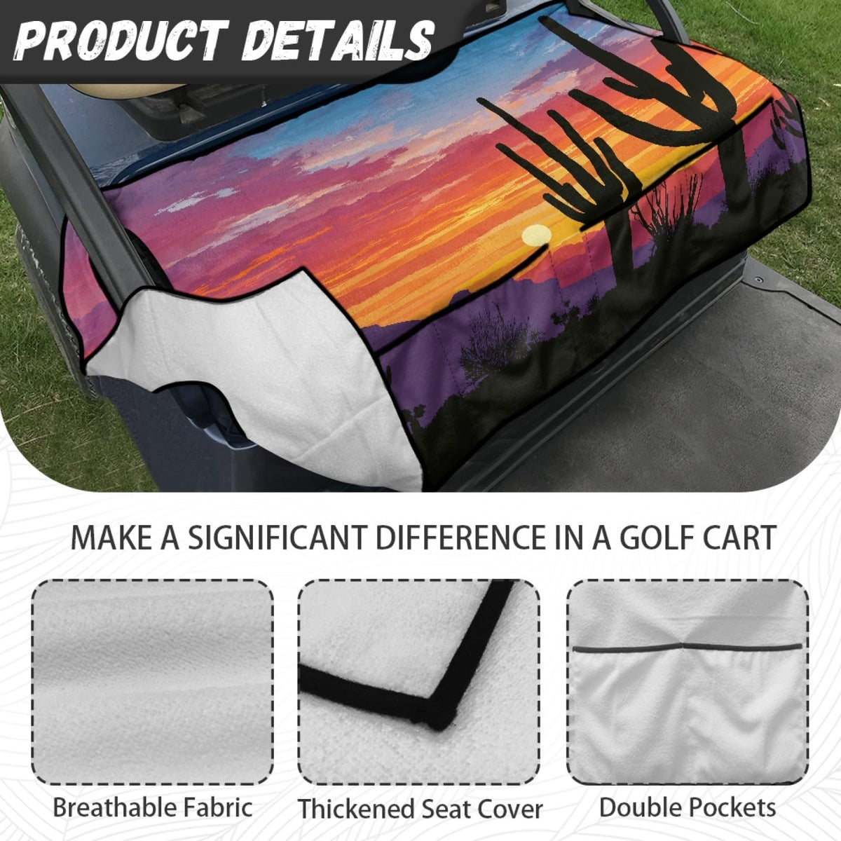 Knextrepoy seat cover protects against dust, sweat, and weather for a fresh ride