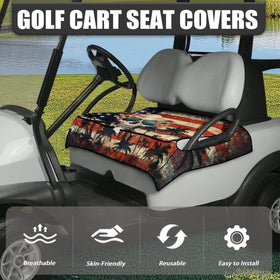 Knextrepoy seat cover with four front pockets organizing sunglasses and gear
