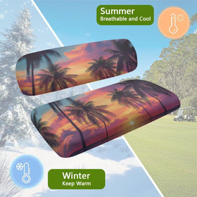 Soft polyester-spandex blend keeps seats comfortable during outdoor rides