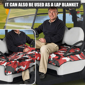 Knextrepoy soft towel golf cart blanket adds comfort and is easy to clean.