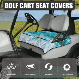 Knextrepoy Starfish Turtle seat cover in universal size fits most 2-seat carts.