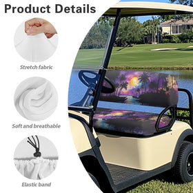 Knextrepoy stylish pattern seat cover enhances cart appearance