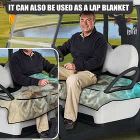Knextrepoy summer golf cart towel with front pockets for quick access
