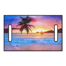 Knextrepoy tropical golf cart towel demonstrates comfortable seating for sunny rounds.
